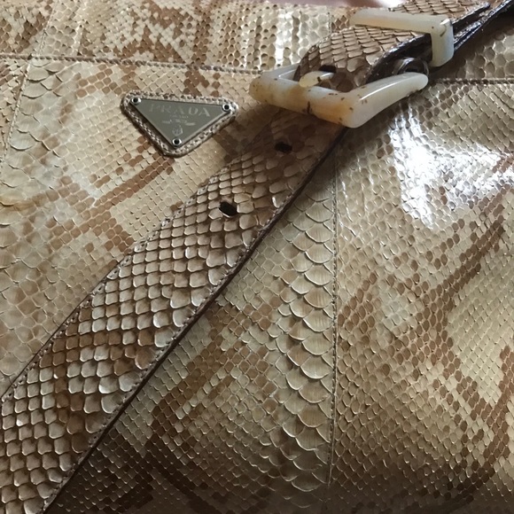 PRADA leather Python 🐍 snake skin bag - Picture 3 of 16